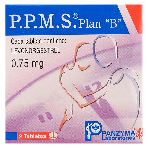 Tabletas P.P.M.S. Plan B 2 Unidades