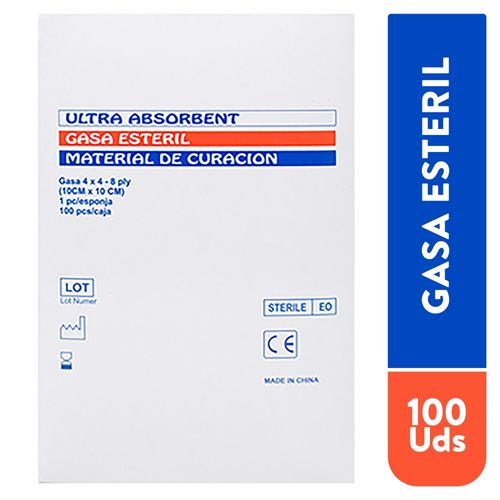 S Gasa Esteril Caplin Point Laborat 10Cmx10Cm Caja 100Uds -Precio indicado por Unidad-