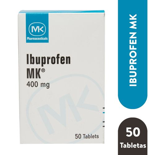 Ibuprofeno Mk 400mg- 50 Tabletas  -Precio indicado por Unidad-