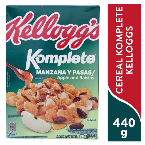 Cereal Komplete Manzana Pasas -440 g