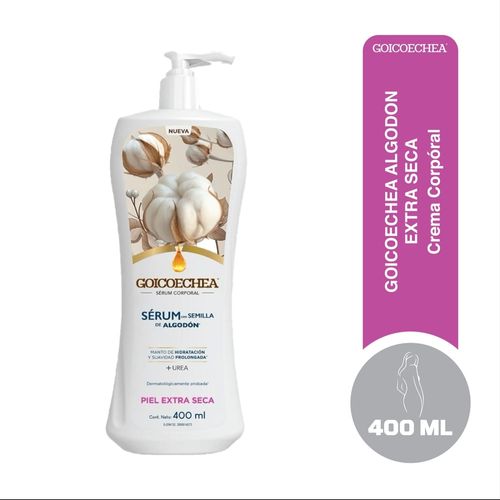 Crema Corporal Goicoechea Sérum con Semilla de Algodón Piel Extra Seca - 400 ml