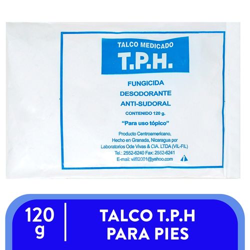 Talco T.P.H  Para Pies Bolsa - 120 g
