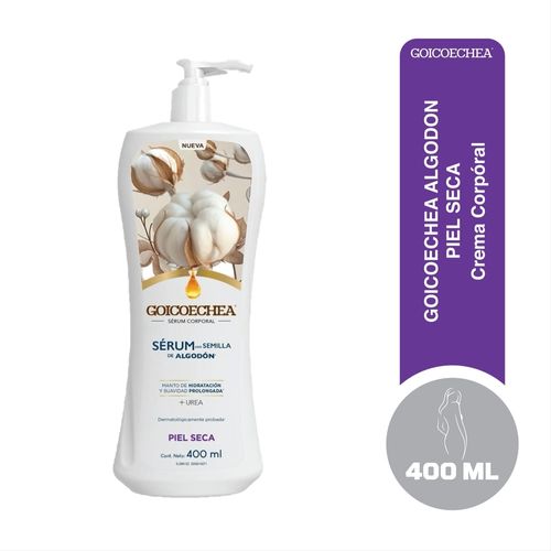Crema Corporal Goicoechea Sérum con Semilla de Algodón Piel Seca - 400 ml
