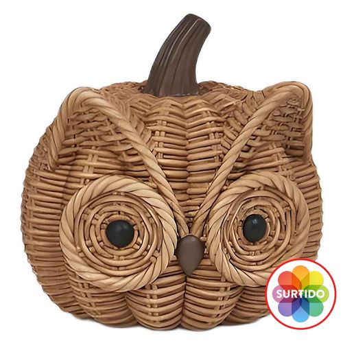 Adorno Animales Resina Tipo Mimbre 11cm