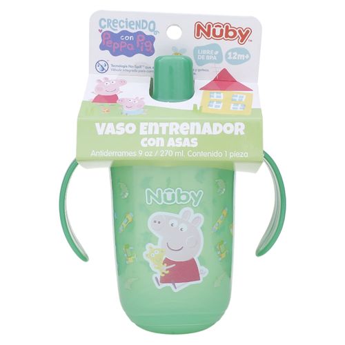 Vaso Antiderrames Nuby 9oz Peppa Pig