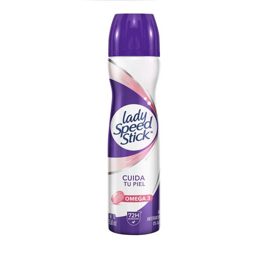 Desodorante Antitranspirante Lady Speed Stick Derma + Renueva Omega 3 Aerosol 91 g