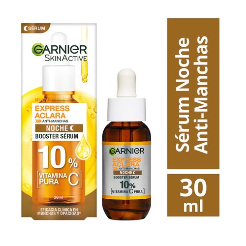 Sérum Antimanchas Noche Garnier Express Aclara Vitamina C - 30 ml