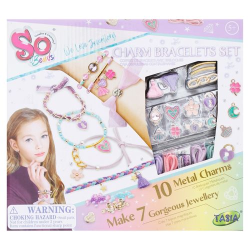 Set De Joyeria So Beads Jr Charms Pastel