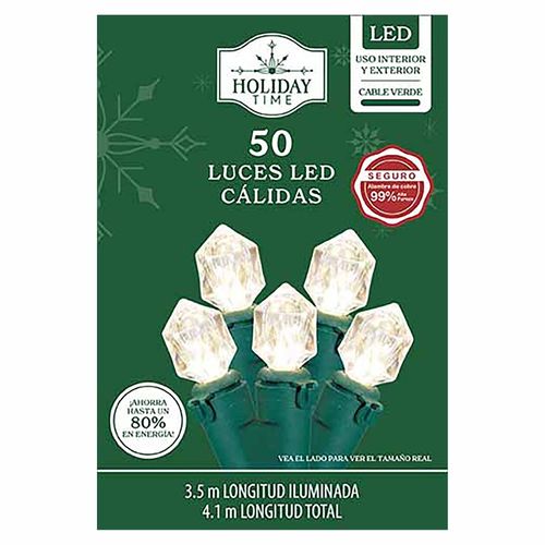 Serie 50 Luces Led Gemas Claras