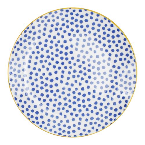 Ms Plato Pastelero 7 5 Porcelana Azul