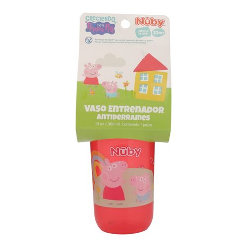 Vaso Antiderrames Nuby 10 oz Peppa Pig