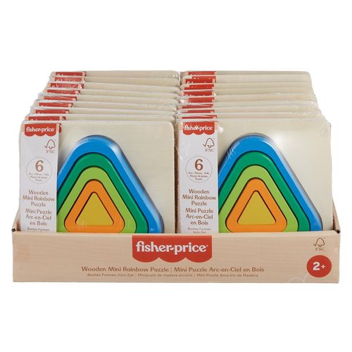 Rompecabezas Fisher-Price de arcoiris de madera