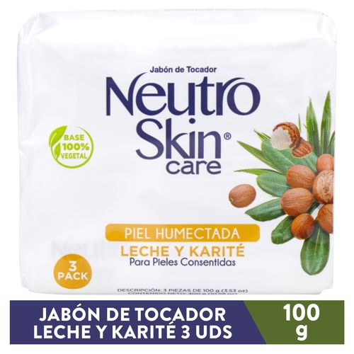 Jabón Neutro Skin Care Leche y Karite 3 pack - 330 g