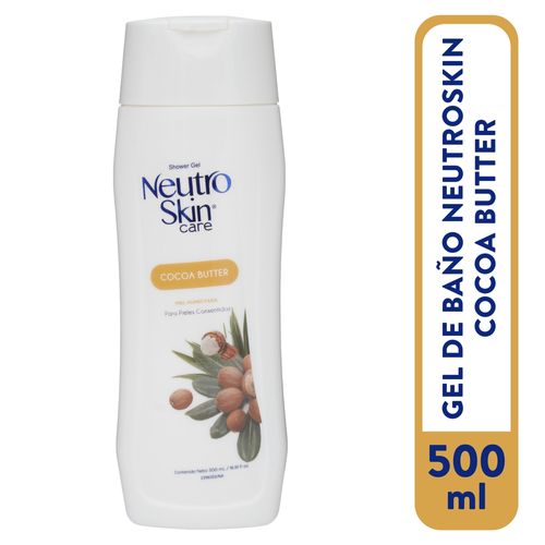 Gel para baño Neutroskin frangancia a cocoa hidratación inmediata - 500 ml