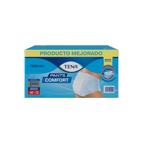 Pañal para adulto Tena pants comfort talla M - 40 Uds