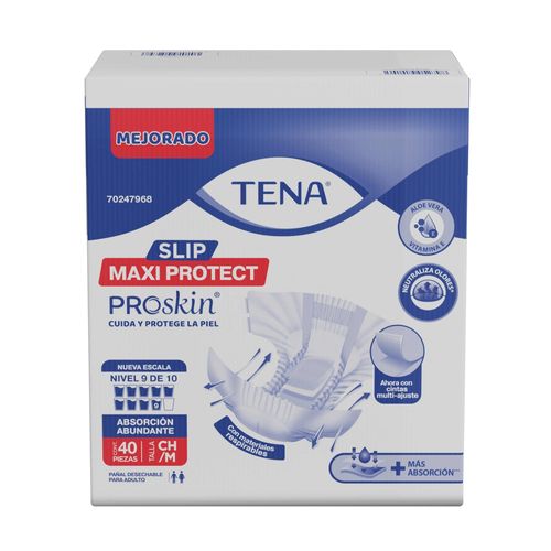 Pañal para adulto Tena slip maxi protect talla M - 40 Uds