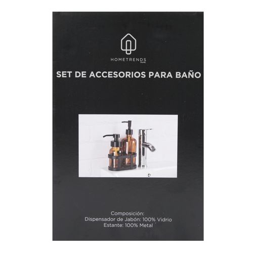 Set De 3 Banos De Vidrio