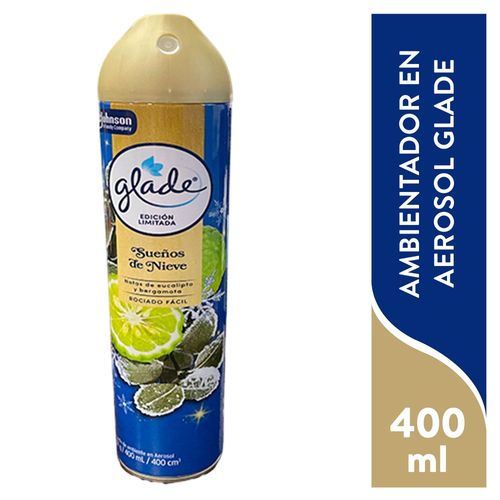 Aromatizante Glade de ambiente  aerosol sueño de nieve - 400 ml
