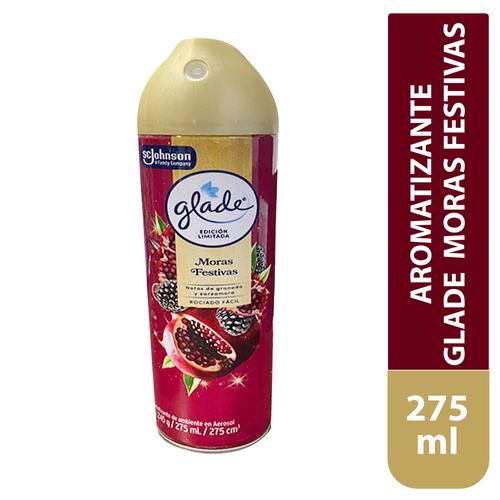 Aromatizante Glade de ambiente aerosol mora festivas - 275 ml