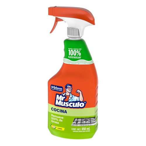 Desengrasante Mr. Músculo Limpiador Líquido para Cocinas Limón 650 ml