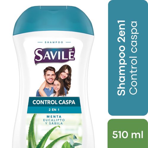 Shampoo Savilé Anticaspa 2 en 1 en Líquido - 510 ml