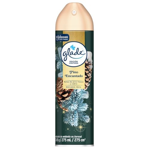 Aromatizante Glade de ambiente en aerosol pino encantado - 275 ml
