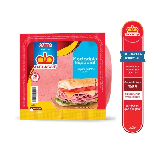 Delicia Mortadela Especial - 454 g