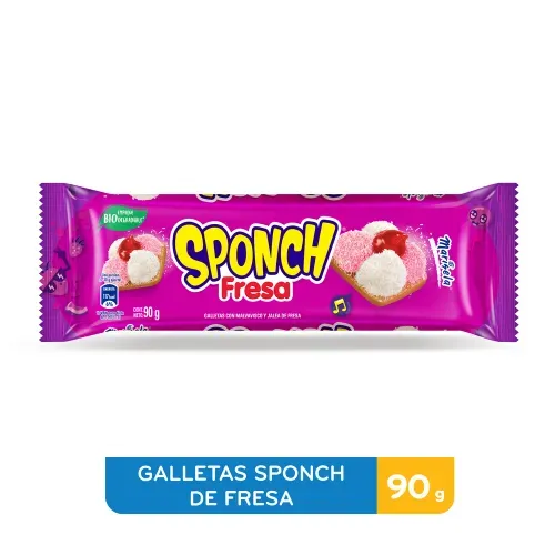 Galleta Marinela Sponch Fresa - 90 g