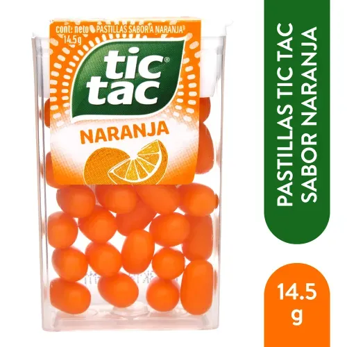 Tic Tac Pastilla Sabor Naranja 14.5gr