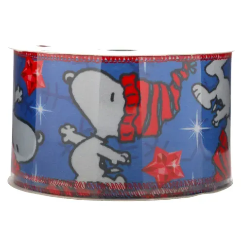 Listón Snoopy Decorado - 6 cm x 5 m