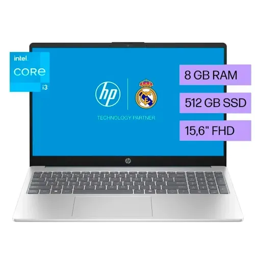 Laptop HP I3 FD0231LA 8GB RAM 512GB Almacenamiento -15.6 Pulgadas