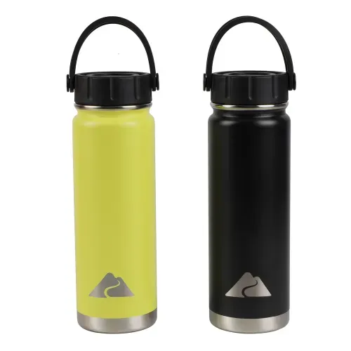 Botella insulada Ozark Trail de acero inoxidable con agarradera capacidad de 24 oz - 2 Pzas