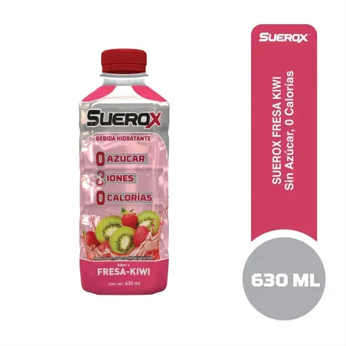Bebida Hidratante Suerox Sin Azúcar Fresa Kiwi -630 ml