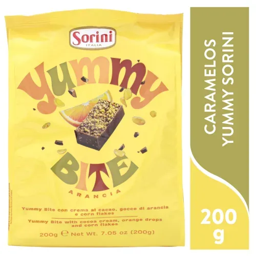 Chocolates Sorini Bolsa Cremoso Sabor Naranja - 200 g