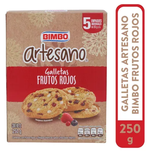 Galletas Bimbo Artesa Frutos Rojos 250gr