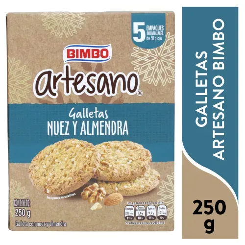 Galletas Bimbo Arte Nuez Almendras 250gr