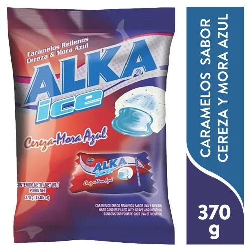 Caramelo Alka Ice Cereza Mora 370 Gr
