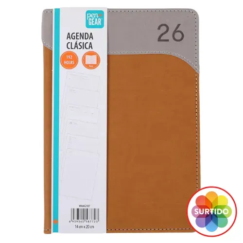 Agenda Pen + Gear diseño ejecutivo clásico 2026