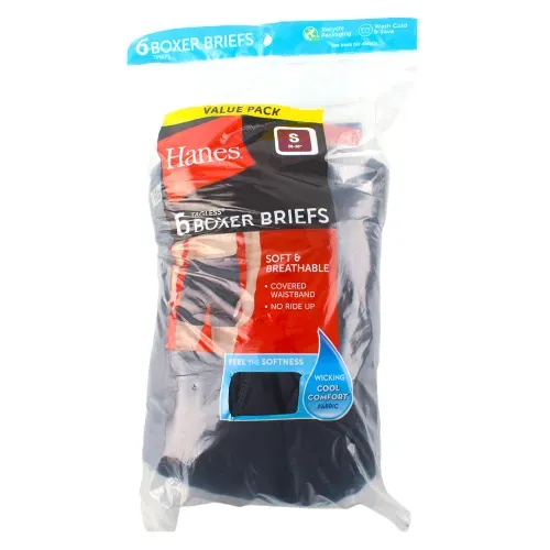 P6 Boxer Brief Hanes Elastico Cubiert S