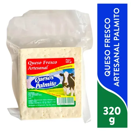 Queso Frescal Artesanal 320 G Palmito