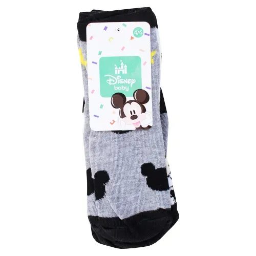 Calcetin Disney Mickey Bebe 4 6 3pk