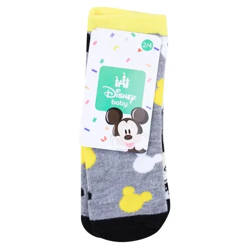 Calcetin Disney Mickey Bebe 2 4 3pk