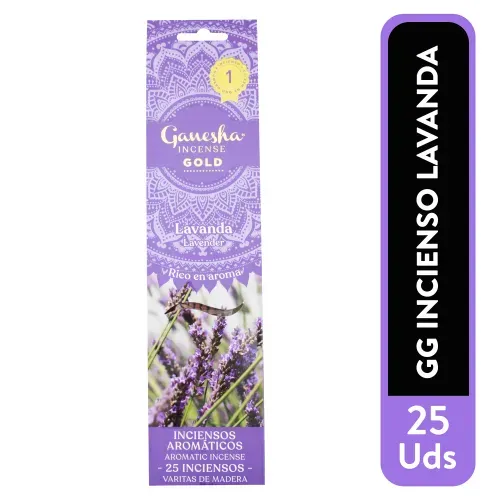 Incienso Ganesha lavanda - 25 piezas