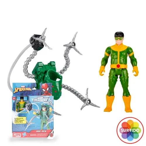Figura de acción Marvel Spider Man aqua web warriors surtidos