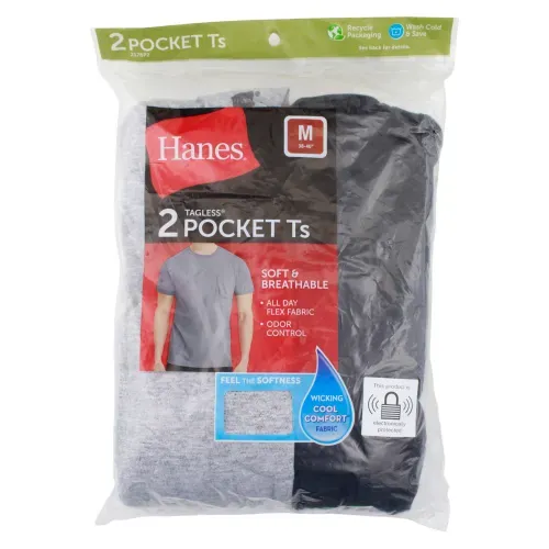 P2 Cms Hanes Cab Con Bolsillo Surtido M