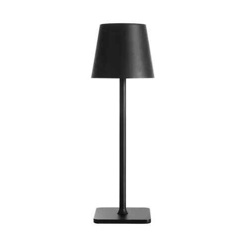 Lámpara recargable Home Trends set 2 piezas negra 38 cm