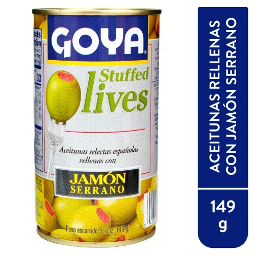 Aceituna Goya Rell De Jamon Serr 149g