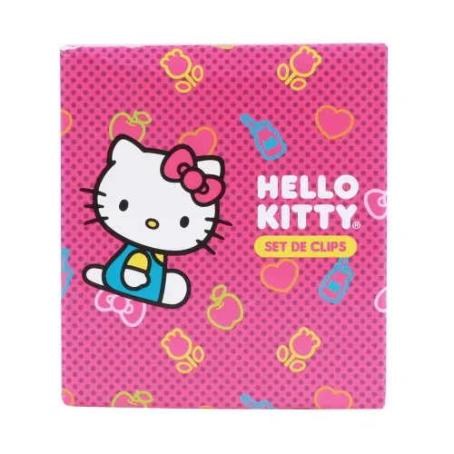 Set de clips Hello Kitty de metal