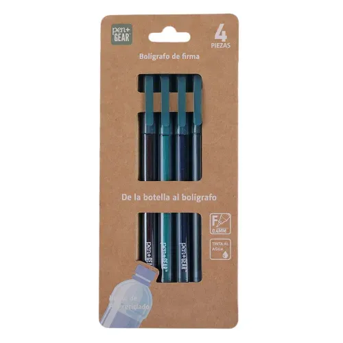 Bolígrafos Pen + Gear reciclados - 4 Pzas