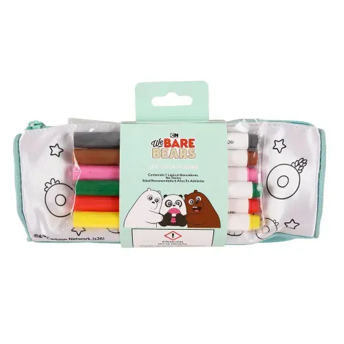 Bare Bears Set De Cartuchera Y Marcadore